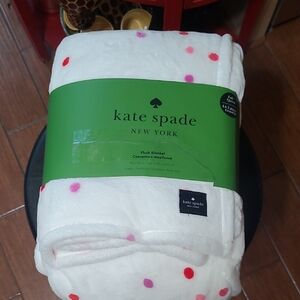 ♠️Kate Spade Full/Queen Plush Blanket